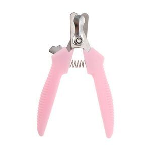 Durable Short Handle Pet Nail Clippers for Cat for Dog Pink